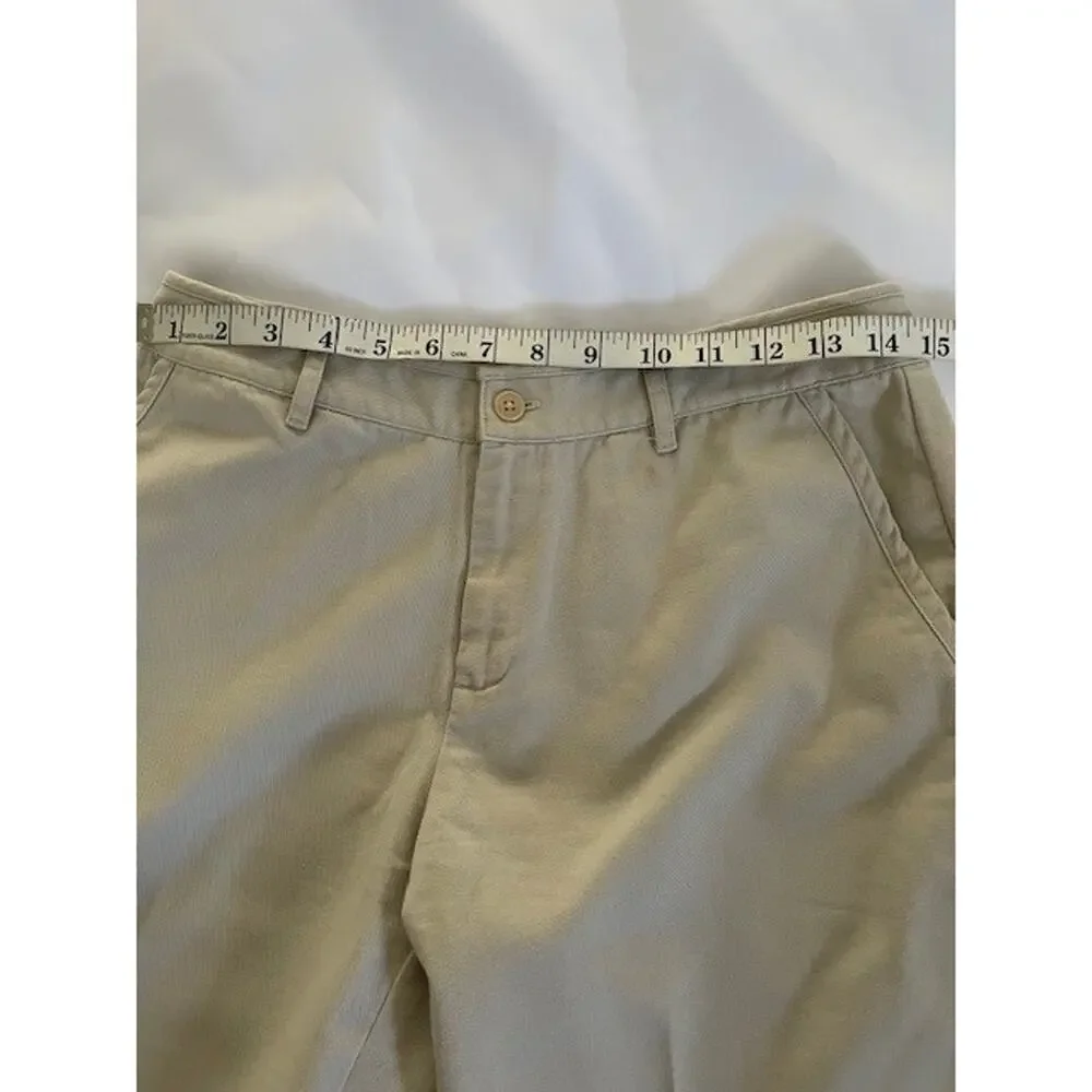 Lauren Ralph Lauren Sz 4 Woman Khaki Chino Straight Pants Cotton Classic Preppy